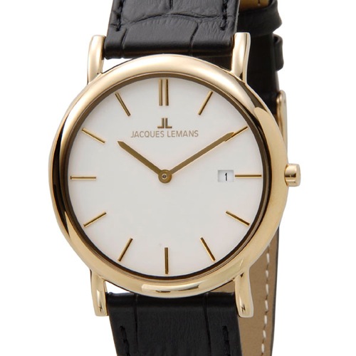 ジャックルマン ケビンコスナー アンバサダーモデル ヴィエナ 40mm メンズ 腕時計 1-1370H ホワイト
