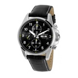 ジャックルマン Liverpool 自動巻き メンズ クロノ 腕時計 1-1750A ブラック