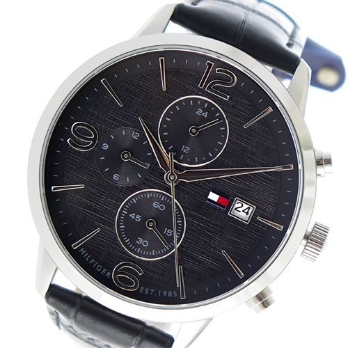 トミー ヒルフィガー クオーツ メンズ 腕時計 1710361 ブラック
