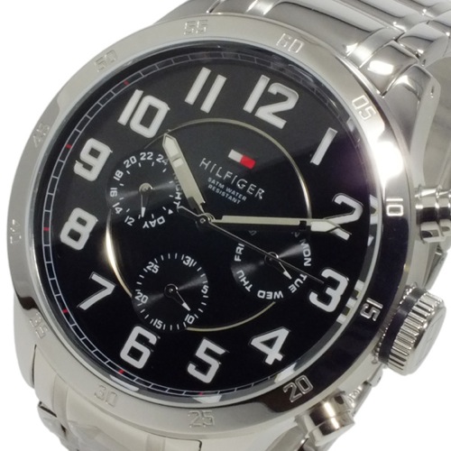 トミー ヒルフィガー メンズ クオーツ 腕時計 1791054 ブラック