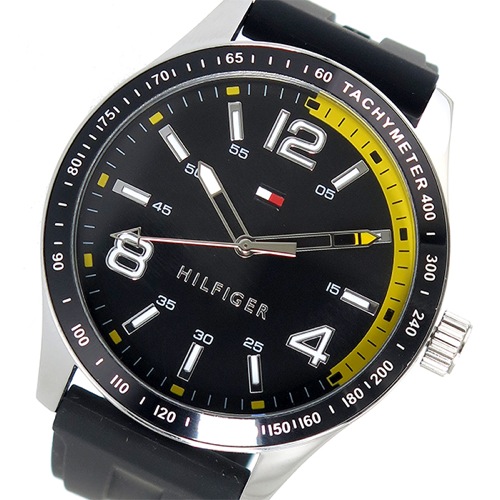 トミー ヒルフィガー クオーツ メンズ 腕時計 1791174 ブラック