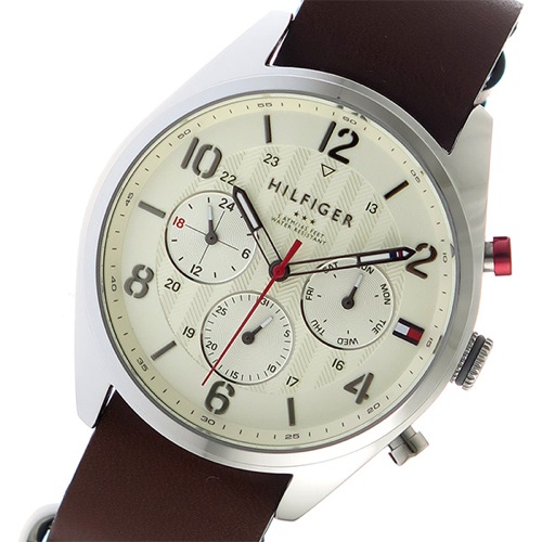 トミーヒルフィガー クオーツ メンズ 腕時計 1791188 オフホワイト