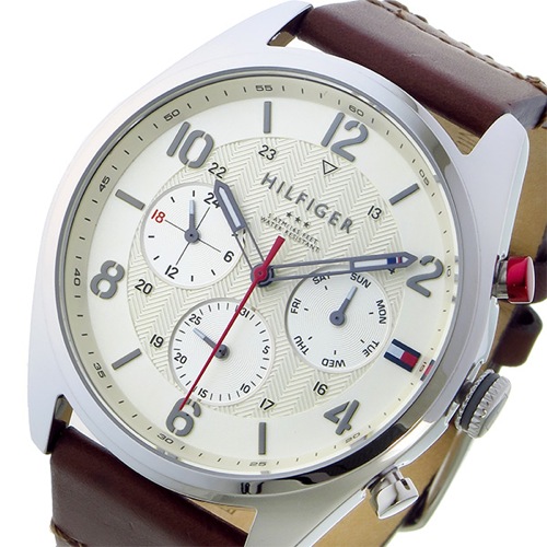 トミー ヒルフィガー クオーツ メンズ 腕時計 1791208 ホワイト