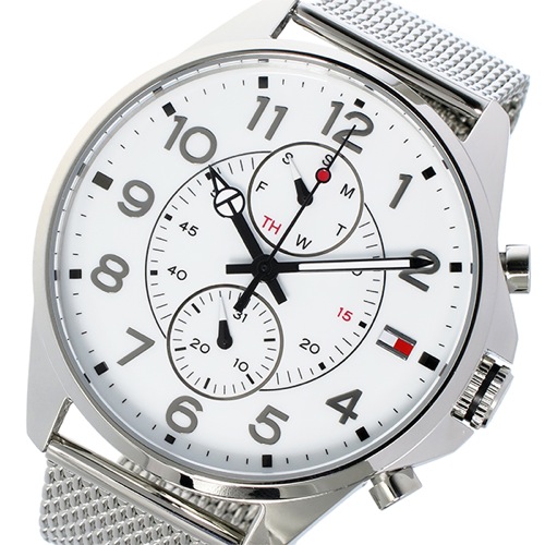 トミー ヒルフィガー クオーツ メンズ 腕時計 1791277 ホワイト
