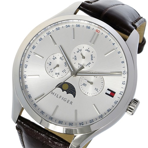 トミー ヒルフィガー クオーツ メンズ 腕時計 1791304 ホワイトシルバー