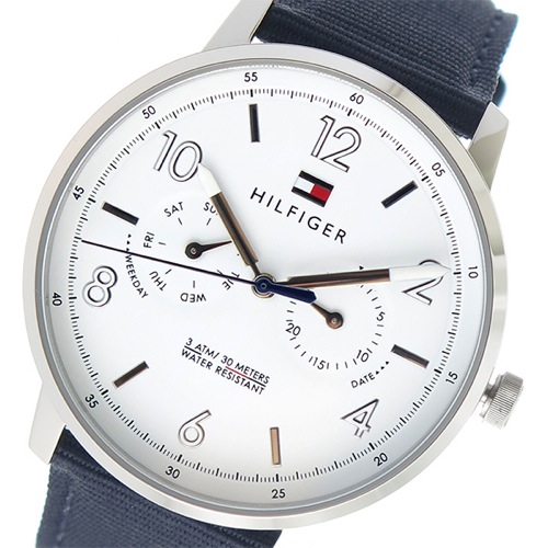 トミー ヒルフィガー クオーツ メンズ 腕時計 1791358 ホワイト