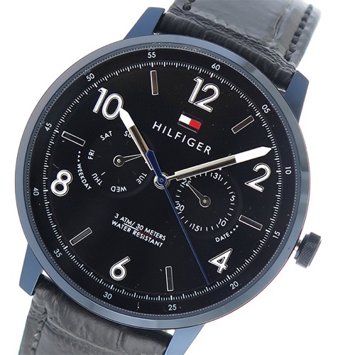 トミー ヒルフィガー クオーツ メンズ 腕時計 1791359 ブラック