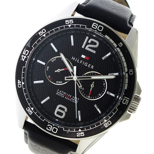 トミー ヒルフィガー クオーツ メンズ 腕時計 1791369 ブラック