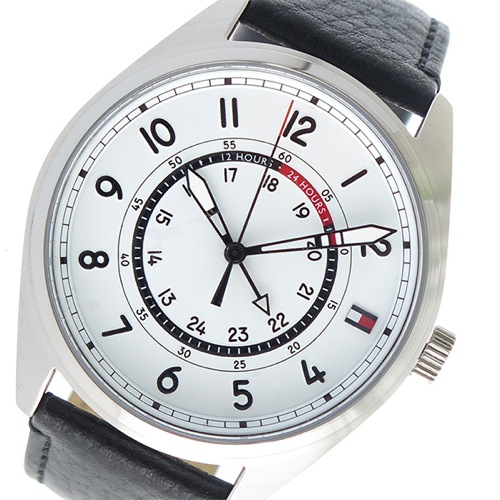 トミー ヒルフィガー クオーツ メンズ 腕時計 1791373 ホワイト