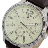 トミーヒルフィガー TOMMY HILFIGER 腕時計 メンズ 1791467 クォーツ オフホワイト ダークブラウン