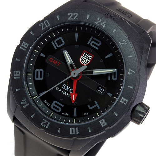 ルミノックス LUMINOX SXC GMT クオーツ メンズ 腕時計 5021-GN ブラック