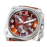 ウェンガー エアログラフ コックピット クオーツ メンズ クロノ 腕時計 77014