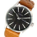 ニクソン セントリーレザー クオーツ メンズ 腕時計 A105-1959 ブラック