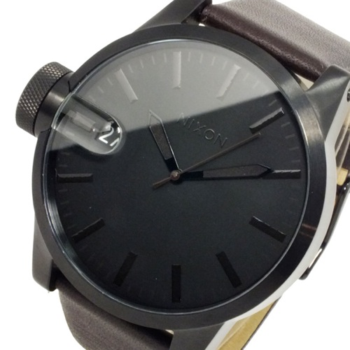ニクソン クロニクル ALL BLACK BROWN メンズ 腕時計 A127-712 ブラック