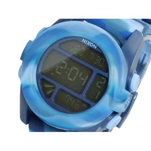 ニクソン ユニット UNIT デジタル メンズ 腕時計 A197-1726 MARBLED BLUE マーブル ブルー