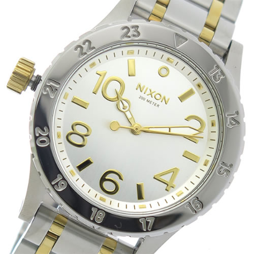 ニクソン 38-20 クオーツ ユニセックス 腕時計 A410-1921 シルバー/シルバー×ゴールド