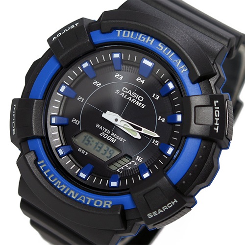 カシオ CASIO スポーツ ソーラー メンズ 腕時計 AD-S800WH-2A2 ブラック