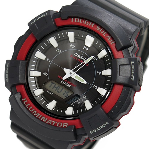カシオ CASIO スポーツ ソーラー メンズ 腕時計 AD-S800WH-4A ブラック