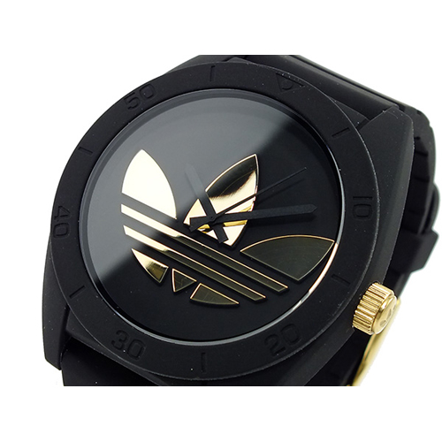アディダス ADIDAS サンティアゴ 腕時計 ADH2712 ブラック×ゴールド