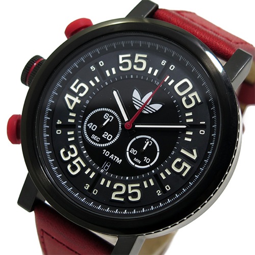 アディダス インディアナポリス クオーツ クロノ メンズ 腕時計 ADH3023 ブラック
