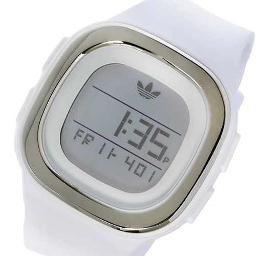 アディダス オリジナルス デンバー デジタル ユニセックス 腕時計 ADH3032 ホワイト/シルバー
