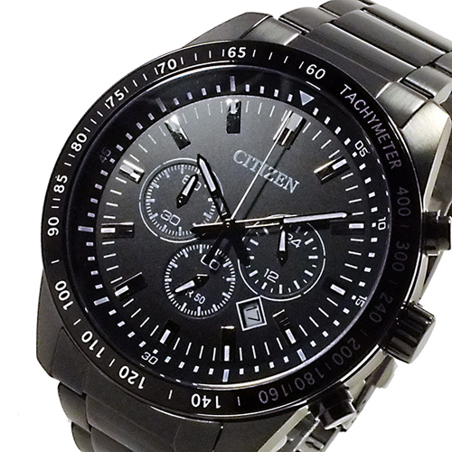 シチズン クオーツ メンズ クロノ 腕時計 AN8075-50E ブラック/ブラック