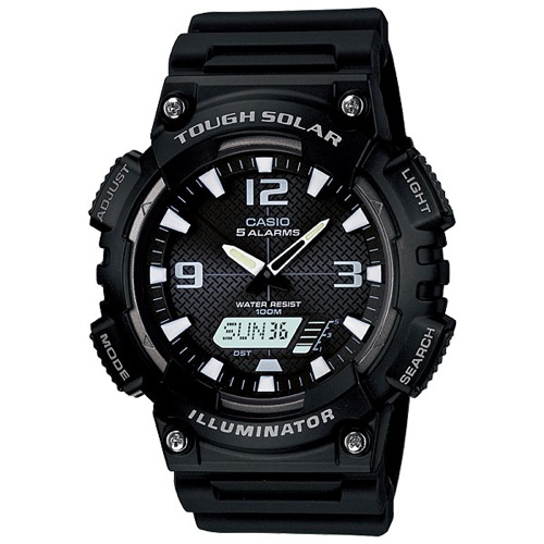 カシオ CASIO アナログ×デジタル ソーラー 腕時計 AQ-S810W-1A