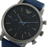 エンポリオ アルマーニ KAPPA クロノ クオーツ メンズ 腕時計 AR11023 ブラック/ネイビー