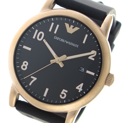 エンポリオアルマーニ クオーツ メンズ 腕時計 AR11097 ブラック