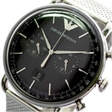 エンポリオアルマーニ EMPORIO ARMANI 腕時計 メンズ AR11104 クォーツ ブラック シルバー