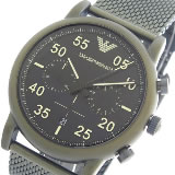 エンポリオ アルマーニ KAPPA クロノ クオーツ メンズ 腕時計 AR11115 ブラック/カーキ