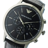 エンポリオ アルマーニ クロノ クオーツ メンズ 腕時計 AR2482 ブラック/ブラック
