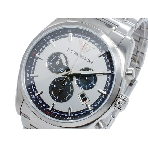 【送料無料】カッコイイ営業マンにおすすめ！エンポリオ アルマーニ EMPORIO ARMANI クオーツ メンズ クロノ 腕時計 AR6007
