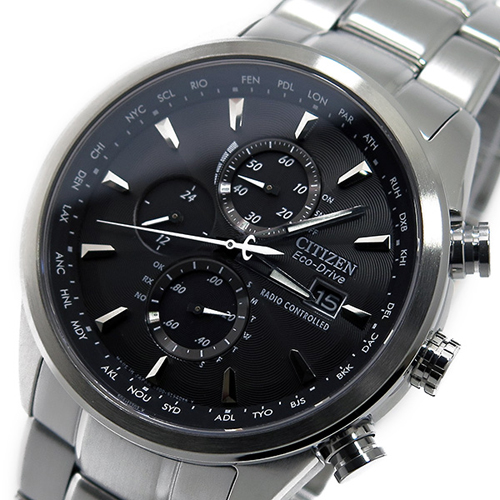 シチズン CITIZEN クオーツ メンズ クロノ 腕時計 AT8015-54E ブラック