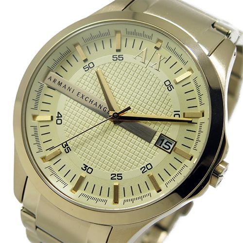 アルマーニ エクスチェンジ クオーツ メンズ 腕時計 AX2131 シャンパンゴールド