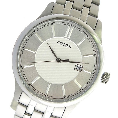 シチズン クオーツ メンズ 腕時計 BI1050-56A ホワイト/シルバー