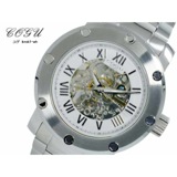 コグ COGU フルスケルトン 自動巻 メンズ 腕時計 BNSK1-WH