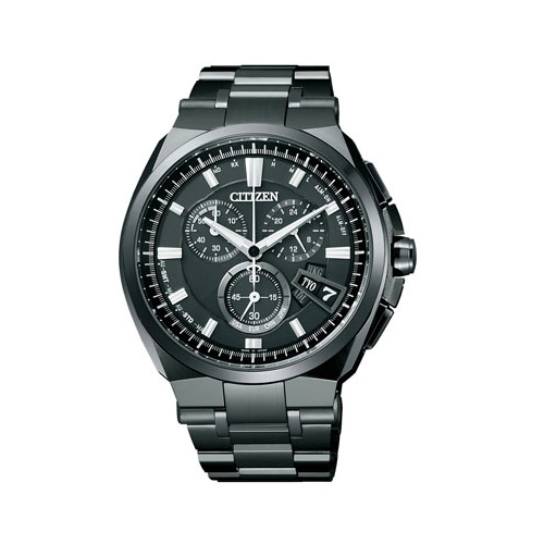 シチズン アテッサ クロノ エコ ドライブ 電波時計 メンズ 腕時計 BY0044-77E 国内正規