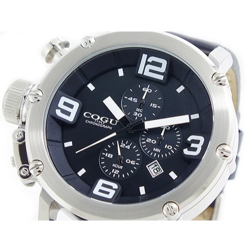 コグ COGU クオーツ クロノ メンズ 腕時計 C61-BK