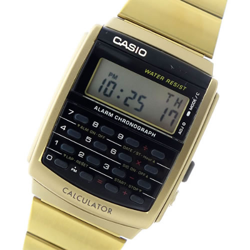 カシオ 3208 カリキュレーター クオーツ メンズ 腕時計 CA-506G-9A ブラック