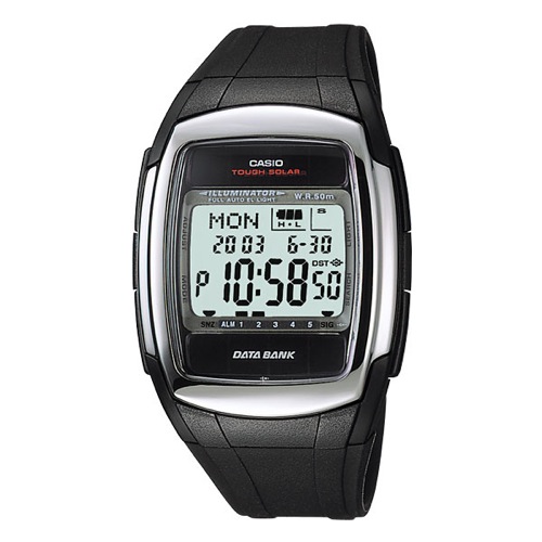 カシオ データバンク DATA BANK ソーラー 腕時計 DBE30-1A ブラック
