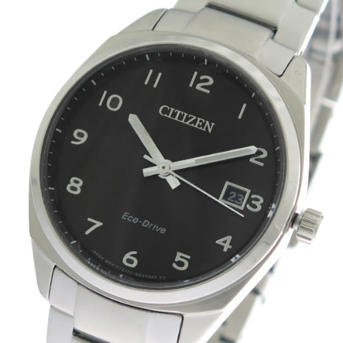 シチズン エコ・ドライブ クオーツ メンズ 腕時計 EO1170-51E ブラック/シルバー