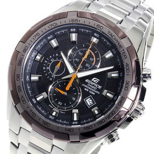 カシオ エディフィス クロノ クオーツ メンズ 腕時計 EF-539D-1A9V ブラック