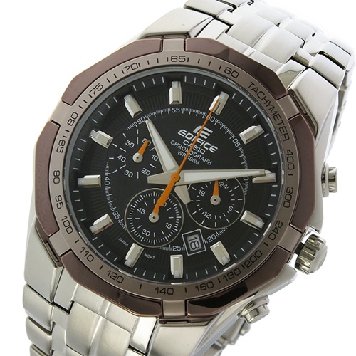 カシオ エディフィス クロノ クオーツ メンズ 腕時計 EF-540D-1A5 ブラック