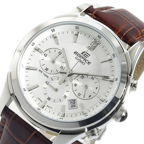 カシオ エディフィス クロノ クオーツ メンズ 腕時計 EFR-517L-7AV ホワイト