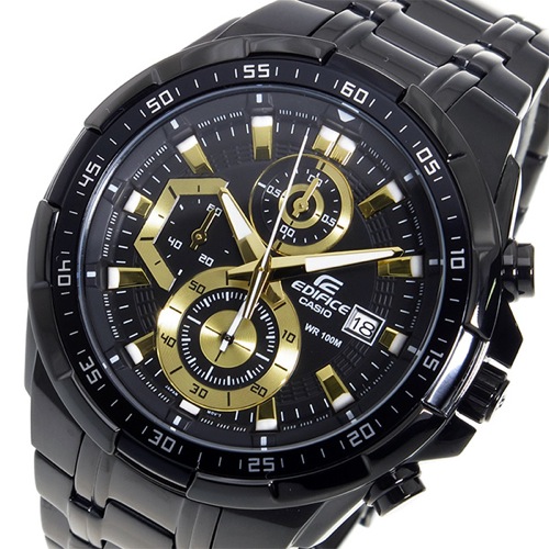 カシオ エディフィス クロノ クオーツ メンズ 腕時計 EFR-539BK-1AV ブラック