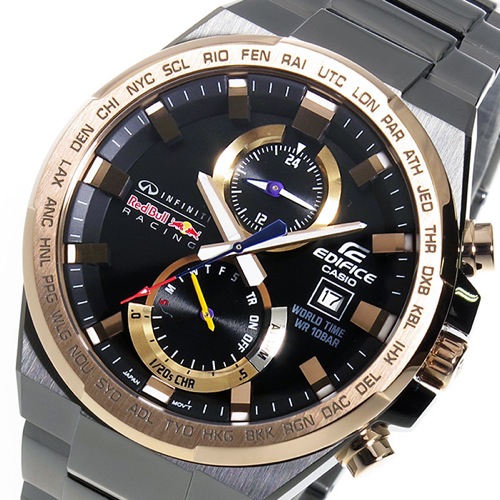 カシオ エディフィス レッドブルコラボモデル クロノ メンズ 腕時計 EFR-542RBM-1A