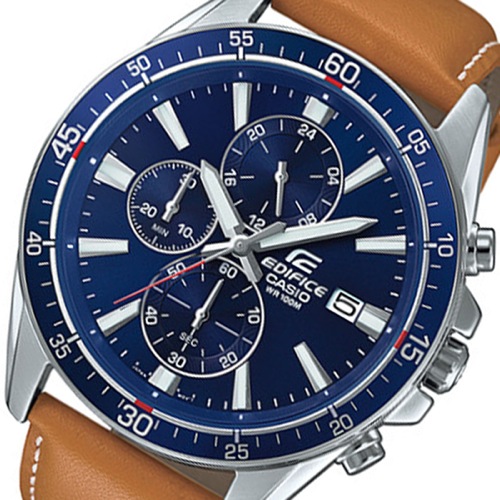 カシオ エディフィス クロノ クオーツ メンズ 腕時計 EFR-546L-2A ブルー