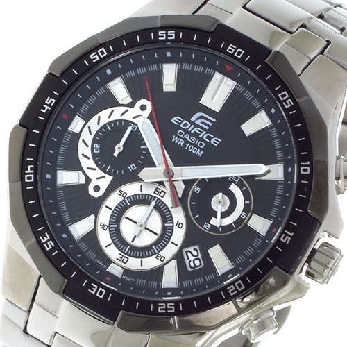 カシオ エディフィスクロノ クォーツ メンズ 腕時計 EFR554D1AV ブラック