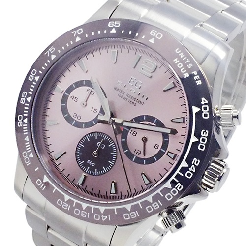 エルジン ELGIN クオーツ クロノ メンズ 腕時計 EG-002-P ピンク